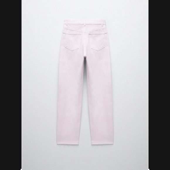 Zara Hi-Rise Straight Leg Cropped Jean - Picture 7 of 8